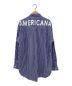 Americana (アメリカーナ) バックロゴストライプシャツ ネイビー サイズ:-：8800円