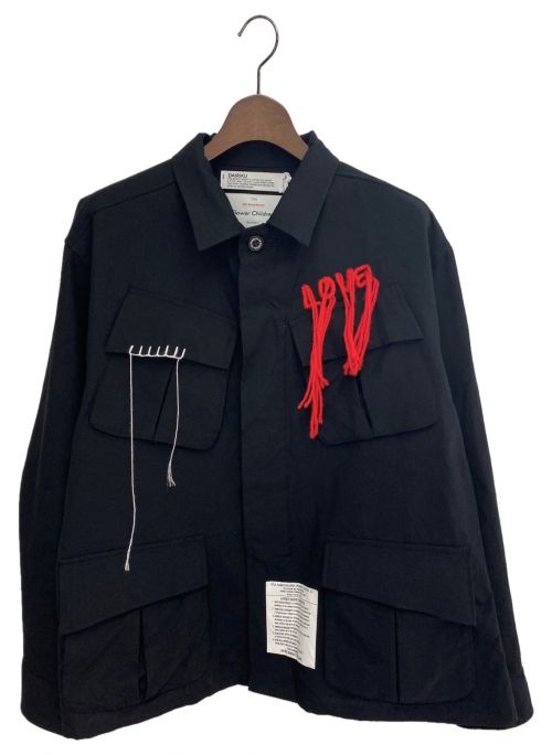 DAIRIKU（ダイリク）DAIRIKU (ダイリク) Wool Ripstop Fatigue Jacket ブラック サイズ:Fの古着・服飾アイテム