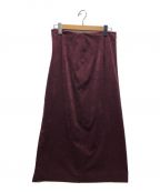 IENA（）の古着「ストレッチスエードタイトスカート」｜パープル