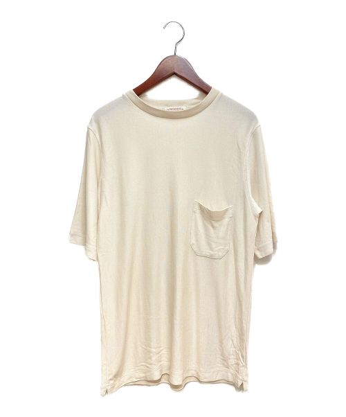 NICENESS（ナイスネス）NICENESS (ナイスネス) ポケットTシャツ ベージュ サイズ:Mの古着・服飾アイテム
