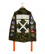 OFFWHITEオフホワイト）の古着「ARROWS CAMOUFLAGE JACKET」｜オリーブ