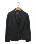 robe de chambre（ローブドシャンブル）の古着「ショールカラージャケット」｜ブラック