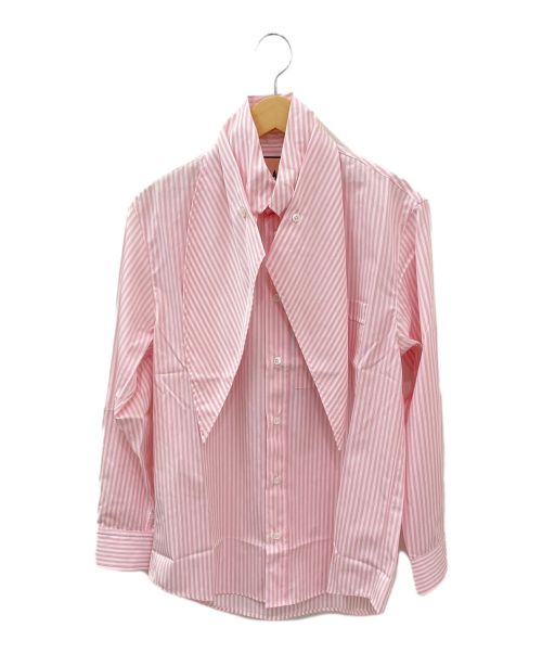 PLAN C（プランシー）PLAN C (プランシー) スカーフディテールシャツ ピンク サイズ:36 未使用品の古着・服飾アイテム