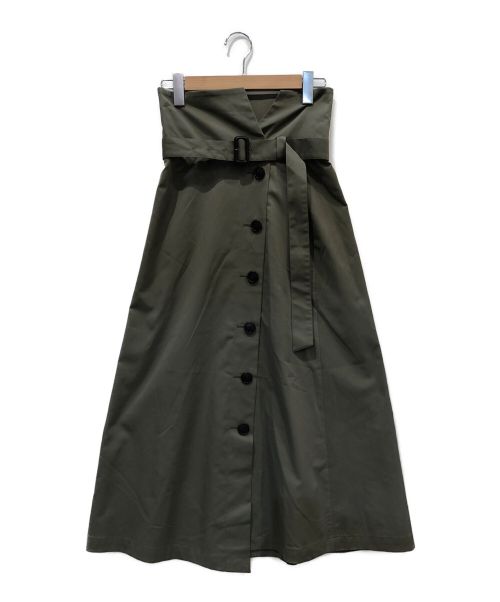 BLENHEIM（ブレンヘイム）BLENHEIM (ブレンヘイム) ボタンアップスカート オリーブ サイズ:Sの古着・服飾アイテム