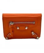 BALENCIAGAバレンシアガ）の古着「3つ折り財布」｜オレンジ
