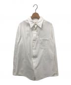 sulvam（サルバム）の古着「OX wave embro shirt / 長袖シャツ」｜ホワイト