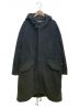 UNDERCOVER（アンダーカバー）の古着「フリースパッチプリントモッズコート」｜ブラック