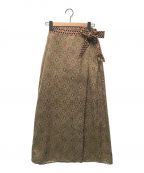 la peau de gemラポドゥジェム）の古着「vintageスカート」｜ベージュ
