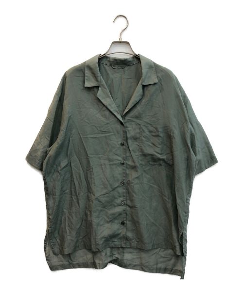 TODAYFUL（トゥデイフル）TODAYFUL (トゥデイフル) Silk Boyfriend Shirts グリーン サイズ:Fの古着・服飾アイテム