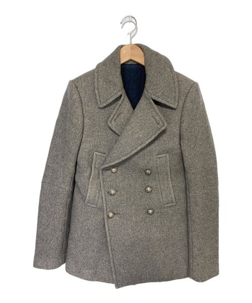 BALMAIN（バルマン）BALMAIN (バルマン) ナポレオンPコート グレー サイズ:44の古着・服飾アイテム