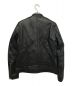 PUBLIC TOKYO (パブリックトウキョウ) シングルライダースジャケット ブラック サイズ:1：3980円