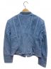 GIORGIO ARMANI (ジョルジョアルマーニ) スエードジャケット ライトブルー サイズ:48：24800円