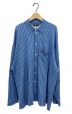 BALENCIAGA（バレンシアガ）の古着「Blue Knit Striped Shirt」｜ブルー