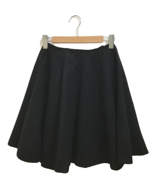 YOKO CHAN（ヨーコチャン）YOKO CHAN (ヨーコチャン) ウールフレアスカート ブラック サイズ:38の古着・服飾アイテム