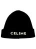 CELINE（セリーヌ）の古着「21AW エンブロイダリー ニット帽」｜ブラック
