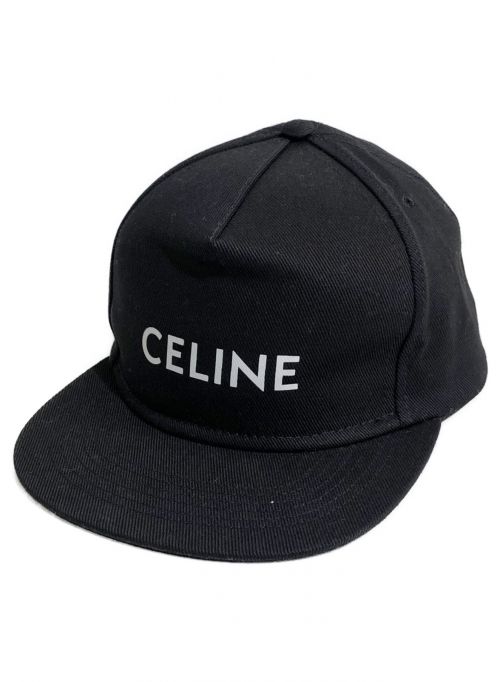CELINE（セリーヌ）CELINE (セリーヌ) ロゴキャップ ブラック サイズ:Mの古着・服飾アイテム