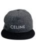 CELINE (セリーヌ) ウールベースボールキャップ グレー×ブラック サイズ:M：34800円