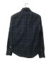 Finamore (フィナモレ) コットンウール ブラックウォッチ ワイドカラーシャツ ネイビー サイズ:S 未使用品：8800円