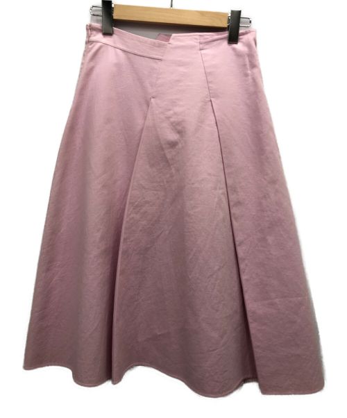 DRAWER（ドゥロワー）Drawer (ドゥロワー) アシンメトリースカート ピンク サイズ:36の古着・服飾アイテム