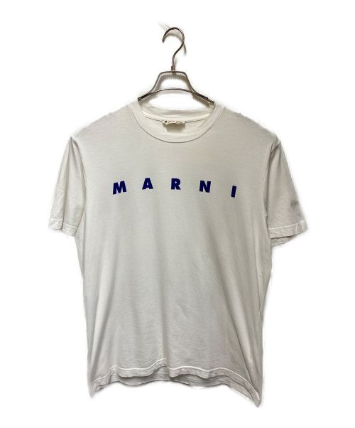MARNI（マルニ）MARNI (マルニ) ロゴTシャツ ホワイト サイズ:48の古着・服飾アイテム