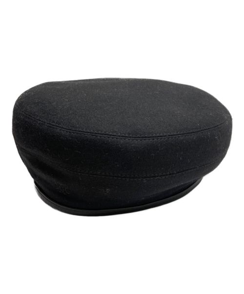 HERMES（エルメス）HERMES (エルメス) サントノーレベレー帽 ブラック サイズ:58の古着・服飾アイテム