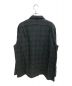 COMOLI (コモリ) ウールチェック オープンカラーシャツ グレー×グリーン サイズ:3 未使用品：24800円