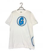 GOOD ENOUGH（グッドイナフ）の古着「サークルロゴ復刻Tシャツ」｜ホワイト×ブルー