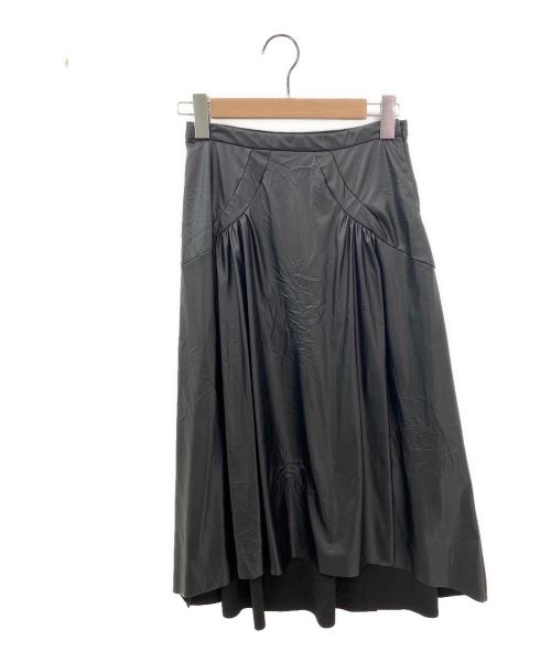 N°21（ヌメロヴェントゥーノ）N°21 (ヌメロヴェントゥーノ) テクスチャードスカート ブラック サイズ:40の古着・服飾アイテム
