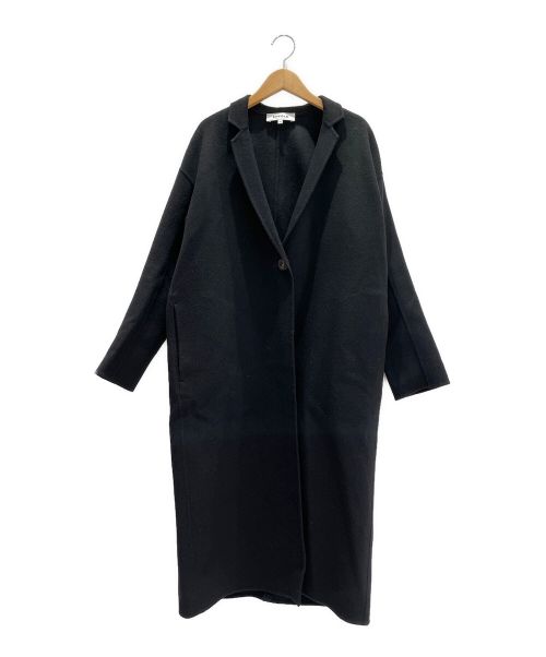 ENFOLD（エンフォルド）ENFOLD (エンフォルド) ウールリバーテーラードコート ブラック サイズ:36の古着・服飾アイテム