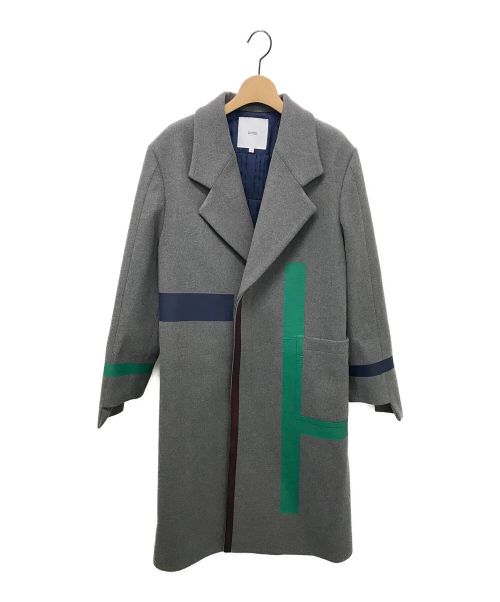 UN3D.（アンスリード）UN3D. (アンスリード) カラーラインコート グレー サイズ:36の古着・服飾アイテム