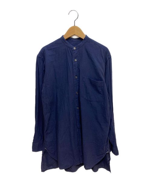 COMOLI（コモリ）COMOLI (コモリ) ベタシャンバンドカラーシャツ ネイビー サイズ:1の古着・服飾アイテム