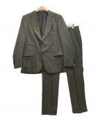 Camoshita UNITED ARROWS（カモシタユナイテッドアローズ）の古着「ホームスパン ピンヘッド スーツ」｜ブラウン