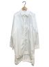 Yohji Yamamoto pour homme（ヨウジヤマモトプールオム）の古着「ガゼットロングシャツ」｜ホワイト