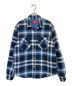 SUPREME (シュプリーム) Quilted Arc Logo Flannel Shirt ブルー サイズ:M：17800円
