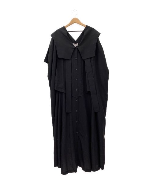 ENFOLD（エンフォルド）ENFOLD (エンフォルド) オーバーコートワンピース ブラック サイズ:36 未使用品の古着・服飾アイテム
