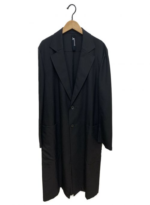GROUND Y（グラウンドワイ）GROUND Y (グラウンドワイ) 20SS T/W gaberdine Box Long Jacket ブラック サイズ:3の古着・服飾アイテム