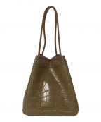 REJINA PYO（レジーナ ピョウ）の古着「Rita croc-effect leather bucket bag」｜ブラウン