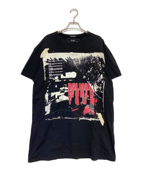 BALMAIN（バルマン）BALMAIN (バルマン) World Tour T-shirt ブラック サイズ:Sの古着・服飾アイテム