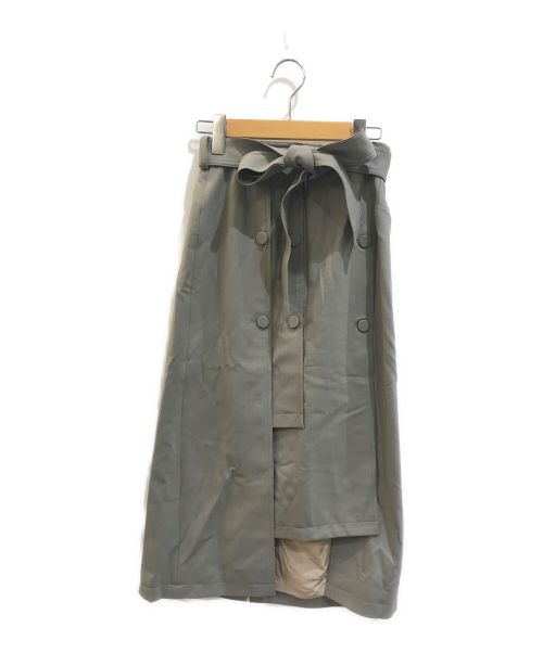 ROKH（ロク）ROKH (ロク) LAYER SKIRT / レイヤースカート ベージュ サイズ:36表記の古着・服飾アイテム