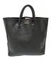 YOUNG & OLSEN The DRYGOODS STORE（ヤングアンドオルセン ザ ドライグッズストア）の古着「EMBOSSED LEATHER TOTE M」｜ブラック