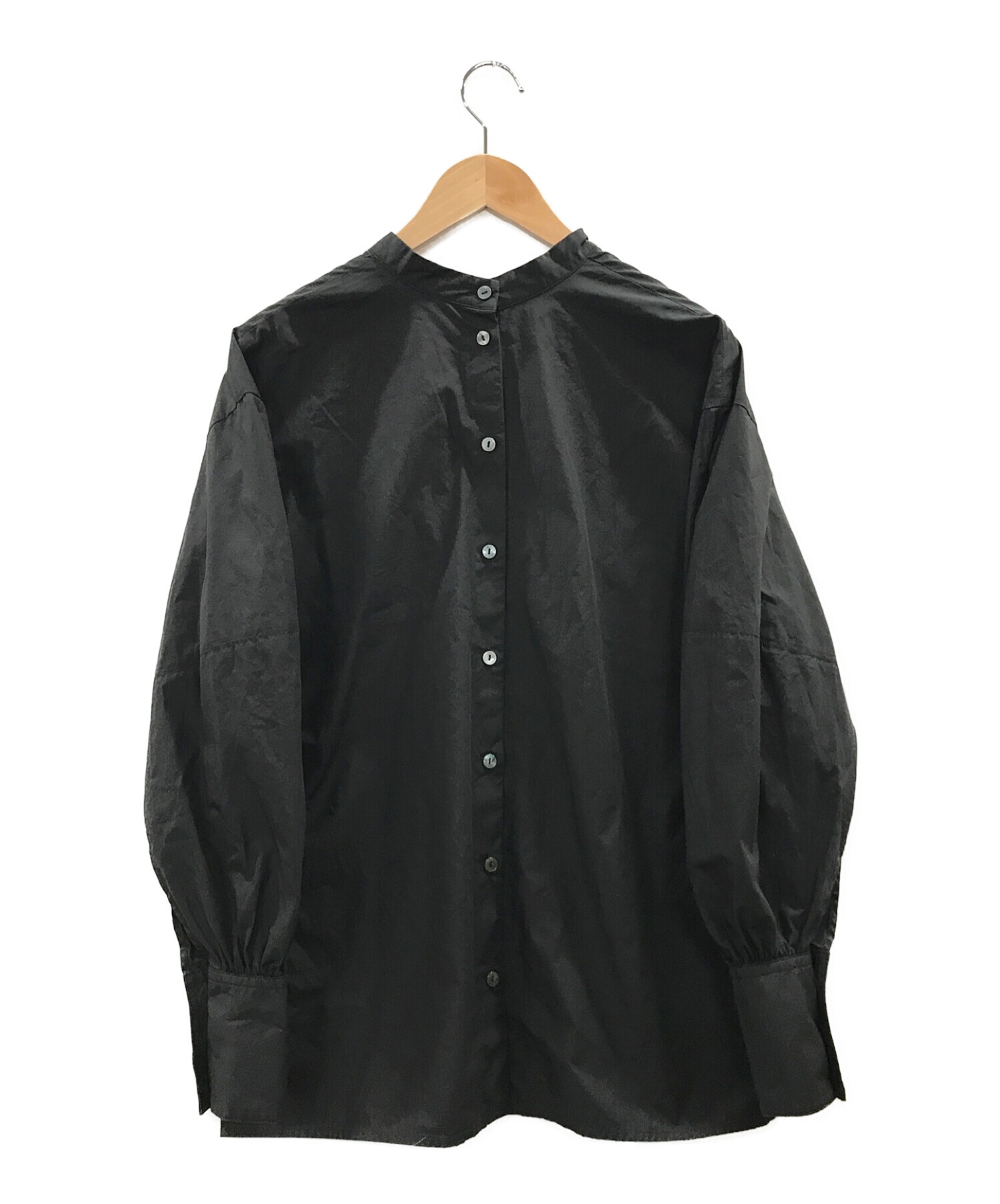 【中古・古着通販】CLANE (クラネ) ダブルフェイスボウタイシャツ ブラック サイズ:SIZE 1｜ブランド・古着通販 トレファク公式