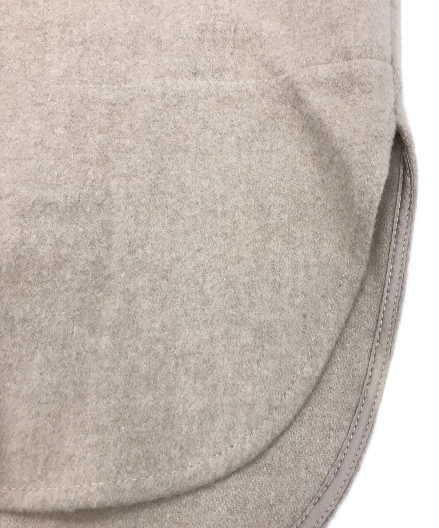 MACPHEE (マカフィー) ウールビーバー オーバーサイズドシャツジャケット ベージュ サイズ:36