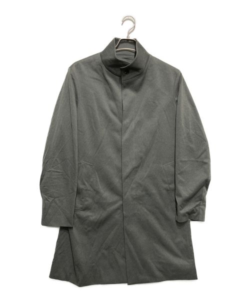 TAKEO KIKUCHI（タケオキクチ）TAKEO KIKUCHI (タケオキクチ) メランジスタンドカラーコート ブラウン サイズ:SIZE2の古着・服飾アイテム