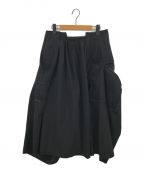 COMME des GARCONS（コムデギャルソン）の古着「切替デザインスカート」｜ブラック