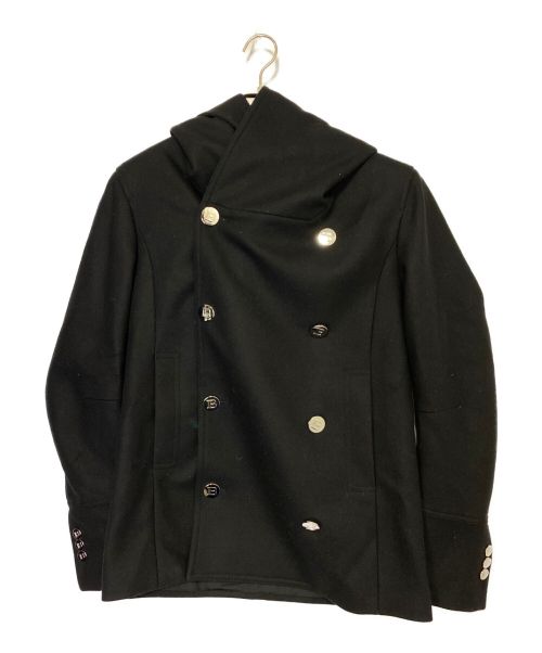 BALMAIN（バルマン）BALMAIN (バルマン) フーデッドPコート ブラック サイズ:50の古着・服飾アイテム