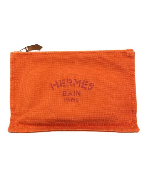 HERMES（エルメス）HERMES (エルメス) ポーチ オレンジの古着・服飾アイテム