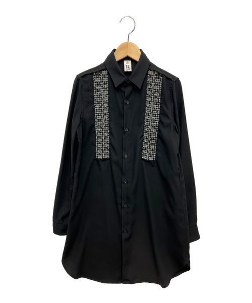 noir kei ninomiya（ノワール ケイ ニノミヤ）noir kei ninomiya (ノワール ケイ ニノミヤ) 装飾シャツ ブラック サイズ:Sの古着・服飾アイテム