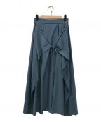 Seagreen（シーグリーン）の古着「CUT OFF CUT SEW skirt」｜ブルー