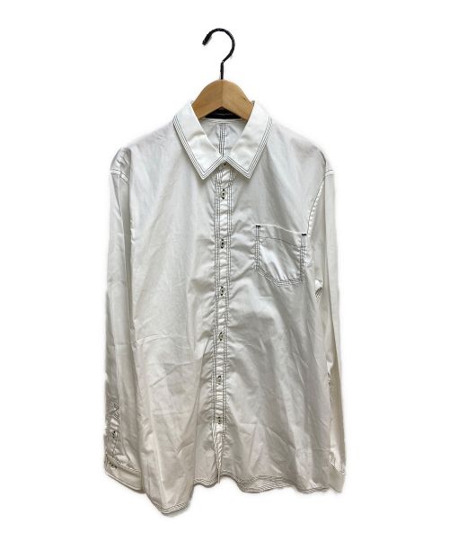 JohnUNDERCOVER（ジョンアンダーカバー）JohnUNDERCOVER (ジョンアンダーカバー) パッカリングシャツ ホワイト サイズ:2の古着・服飾アイテム