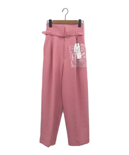 ELENDEEK（エレンディーク）ELENDEEK (エレンディーク) ＨＩＧＨ　ＷＡＩＳＴ　ＷＩＤＥ　ＰＴ ピンク サイズ:1の古着・服飾アイテム